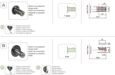 Мембранный насос Comet BP110 D (20 бар, 110 л/мин, фланец под гидромотор)