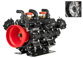 Мембранный насос AR 560 BP TWIN C/F (NBR, 20 бар, 543.2 л/мин, ВОМ 1"⅜-полый вал 32 мм)