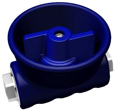 Кран для пенного пистолета PA RPS (1/2&quot;г-г, 24бар, 80л/мин, синий)