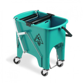 Ведро TTS ActionPro (30 л, перегородка, колеса, 2 сливных отверстия, зеленый)