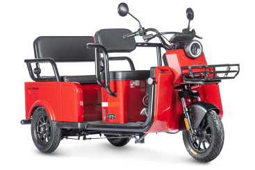 Трицикл электрический Wanshida LC-F200 60V 1000Вт (красный)