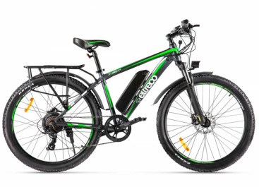 Электровелосипед Eltreco XT 850 new (серо-зеленый)