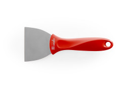 Скребок IGEAX ручной (нерж, 75мм, красный)