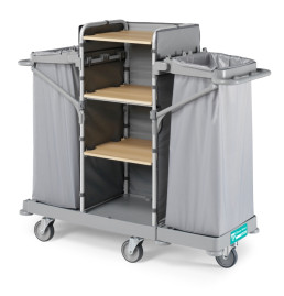 Тележка TTS GREEN HOTEL 945 (4 полки, держ. 2 мешков, колеса D125мм)