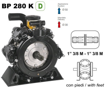 Мембранный насос Comet BP280 D (20 бар, 248 л/мин, ВОМ 1&quot;3/8)
