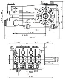 Насос высокого давления TOR DS-7215 (72л/мин, 150бар)