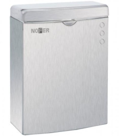 Контейнер для мусора Nofer настенный (5л, нерж., хром)