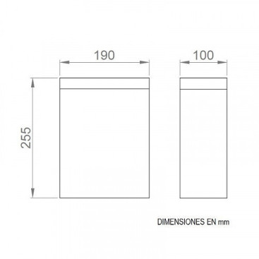 Контейнер для мусора Nofer настенный (5л, нерж., хром)