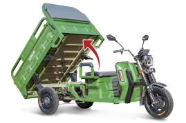 Трицикл электрический Rutrike Маяк 1500 60V1000W (темно-зеленый)