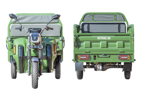  Трицикл электрический Rutrike Маяк 1500 60V1000W (темно-зеленый)