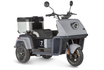 Трицикл электрический Wanshida DOUHAO (60V, 800W, черно-серый)