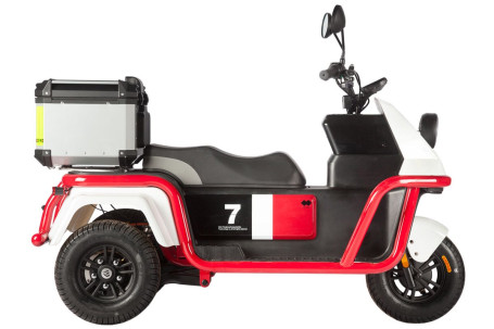 Трицикл электрический Wanshida DOUHAO (60V, 800W, черно-серый)