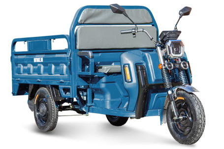  Трицикл электрический Rutrike Маяк 1500 60V1000W (темно-синий матовый)