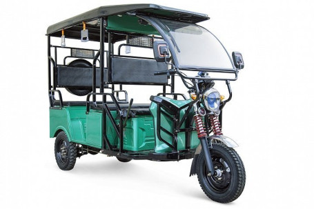 Трицикл электрический Rutrike Рикша 60V1000W (зеленый)