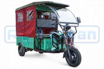 Трицикл электрический Rutrike Рикша 60V1000W (зеленый)
