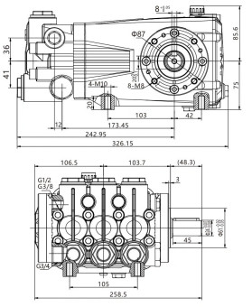 Насос высокого давления TOR DS-4020 (40л/мин, 200бар)