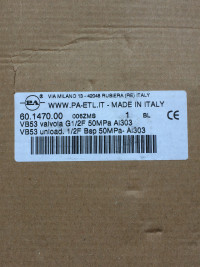 Регулятор давления PA VB53 (500бар, 80л/мин, 1/2"г-1/2"г, By-pass 1/2"г, нерж)