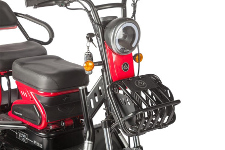 Трицикл электрический Wanshida HOT HATCH (60V, 650W, черно-зеленый)