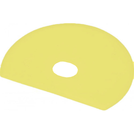 Скребок с отверстием FBK (125х160мм, гибкий, желтый)