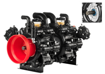 Мембранный насос AR 500 BP TWIN TOP C/C (BlueFlex, 20 бар, 489.4 л/мин, ВОМ 1"⅜)