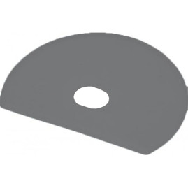 Скребок с отверстием FBK (125х160мм, гибкий, черный)