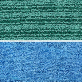 Моп двусторонний TTS Tri Safe-Strip (46х19.5см, полиэстер, зеленый/синий)