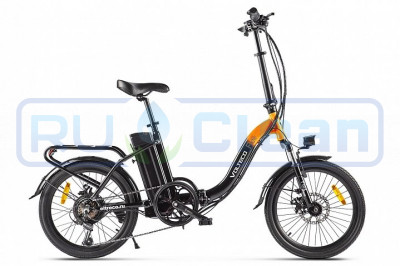 Электровелосипед VOLTECO FLEX UP! (черно-оранжевый)
