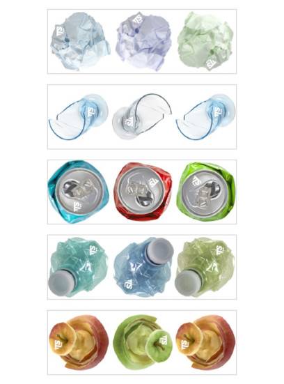 Набор наклеек TTS Carta для маркировки мусора (рис. бумага)