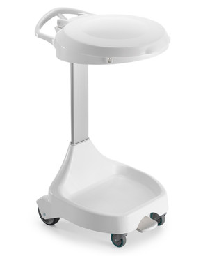 Держатель TTS для мешка W20 (педаль, колеса, крышка белая)