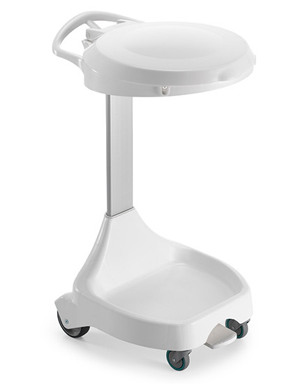 Держатель TTS для мешка W20 (педаль, колеса, крышка белая)