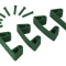 Зажим Vikan (зеленый, 4шт)
