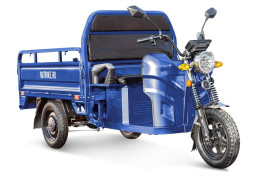 Трицикл электрический Rutrike Мастер 1500 60V1000W (темно-синий матовый)