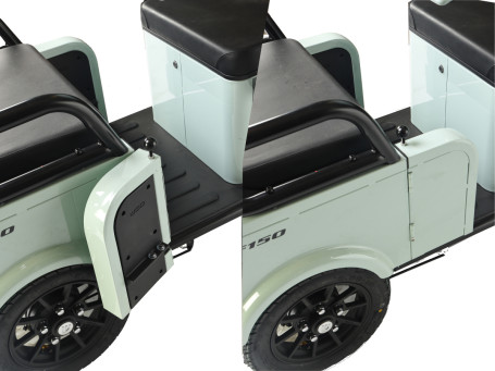 Трицикл электрический Wanshida LC-F150 60V 1000Вт (зеленый)