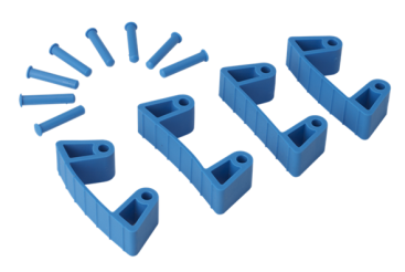 Зажим Vikan (синий, 4шт)