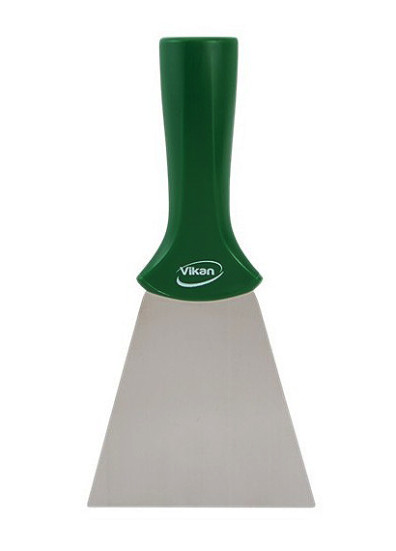 Скребок Vikan (100мм, зеленый, резьб.ручка)