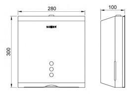 Диспенсер для бумажных полотенец Nofer (черный)