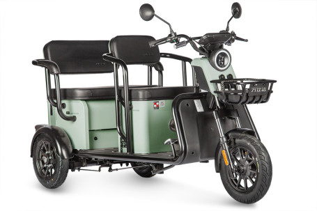 Трицикл электрический Wanshida LC300 (60V, 1000W, зеленый)