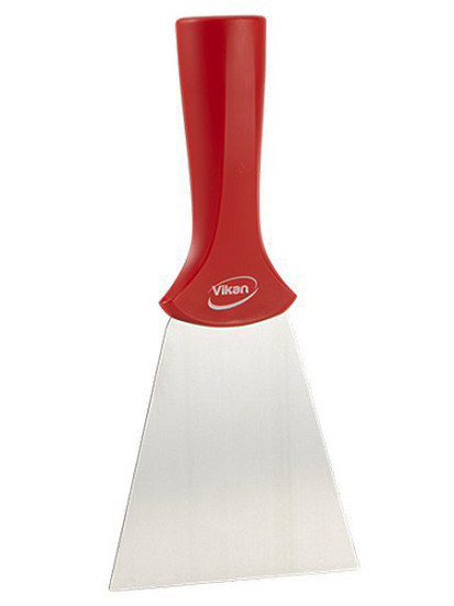 Скребок Vikan (100мм, красный, резьб.ручка)