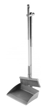 Набор совок с щеткой Schavon (250x300х1000мм, серый)