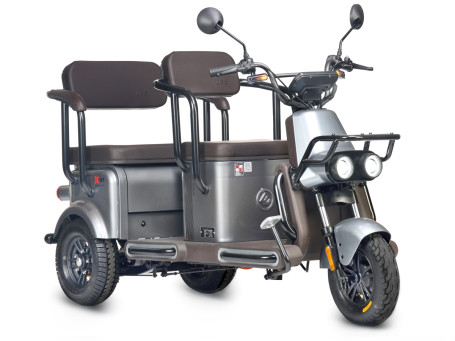 Трицикл электрический Wanshida U1-X 60V 800Вт (серый)