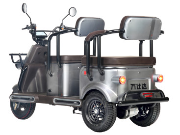 Трицикл электрический Wanshida U1-X 60V 800Вт (серый)