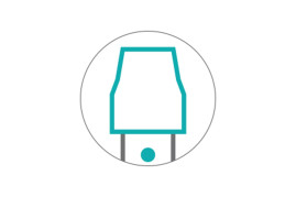 Сгон TTS для пола (55см, синий)