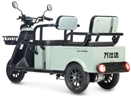 Трицикл электрический Wanshida LC-F150 (60V, 1000W, серый)
