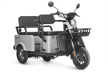 Трицикл электрический Wanshida LC-F150 (60V, 1000W, серый)