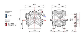 Мембранный насос Comet IDS 1401 (50 бар, 135 л/мин, ВОМ 1&quot;⅜)