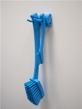 Гигиеничное настенное крепление Vikan (83мм, двойной крюк, синий)