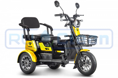 Трицикл электрический Rutrike Бумеранг (желтый)