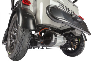 Трицикл электрический Wanshida LC300 60V 1000Вт (серый)