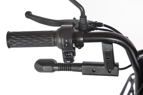 Трицикл электрический Rutrike Бумеранг (черный)