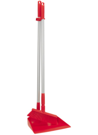 Комплект Vikan щетка с совком (330мм, красный)